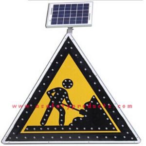 سولر ایل ای ڈی سیفٹی انتباہ ٹریفک نشان